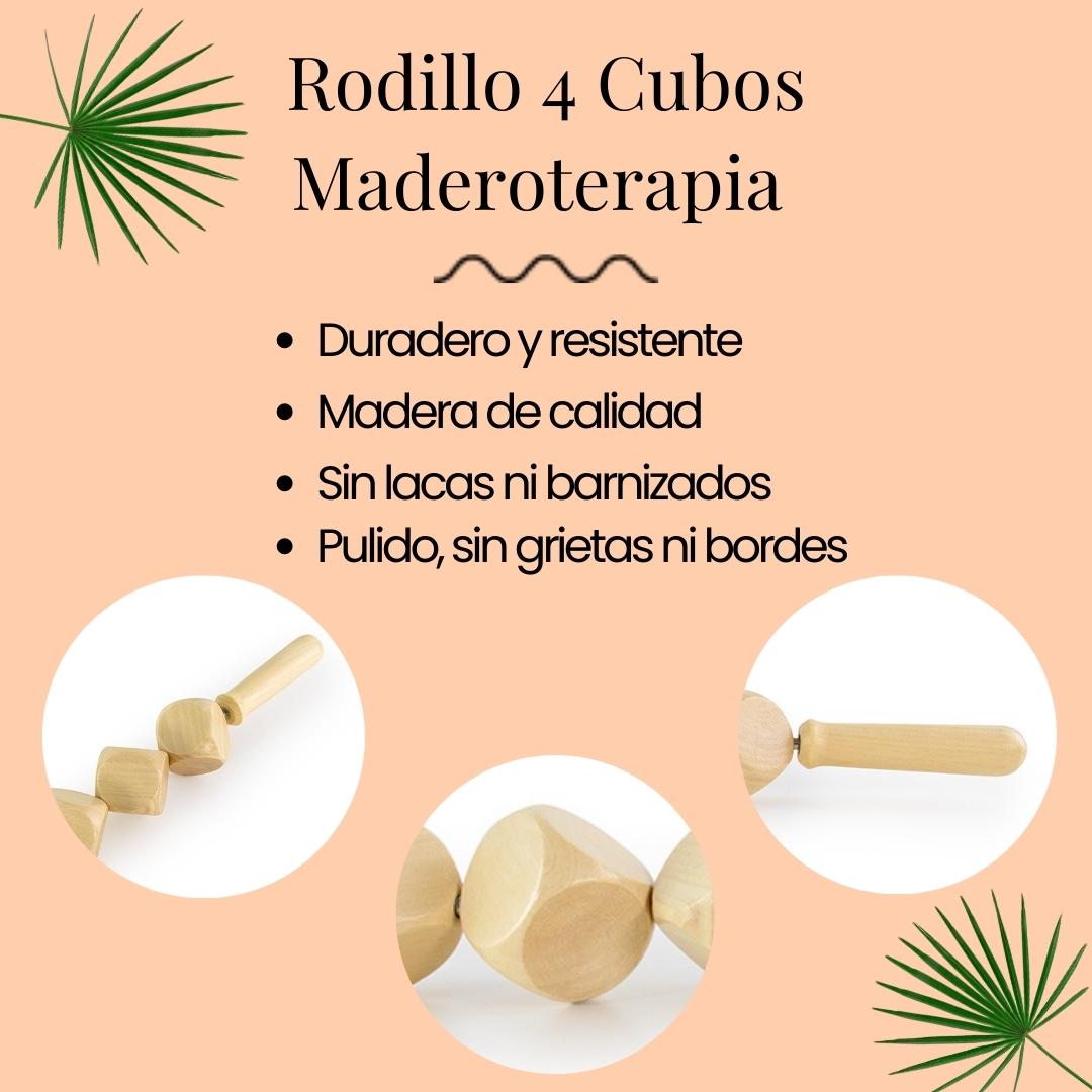 Rodillo 4 cubos Maderoterapia - Imagen 2