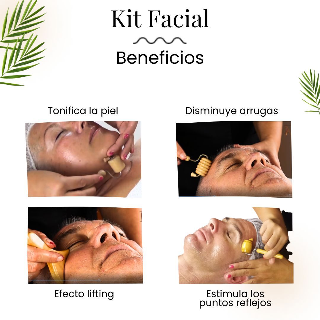 Kit Maderoterapia Facial 7 elementos + E-book digital de regalo + bolsa de yute - Imagen 4
