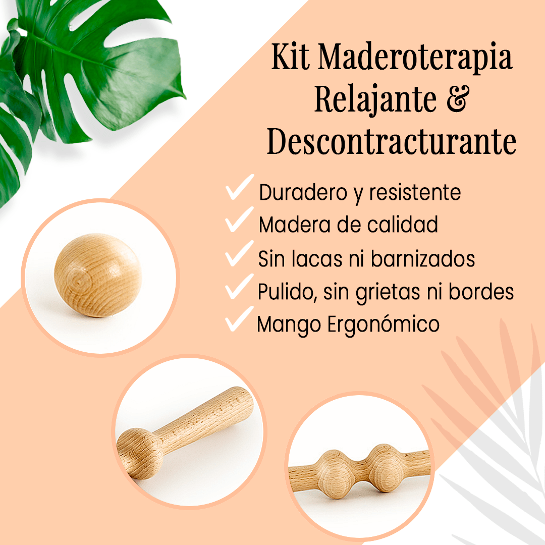 Kit Maderoterapia relajante & descontracturante - Imagen 2