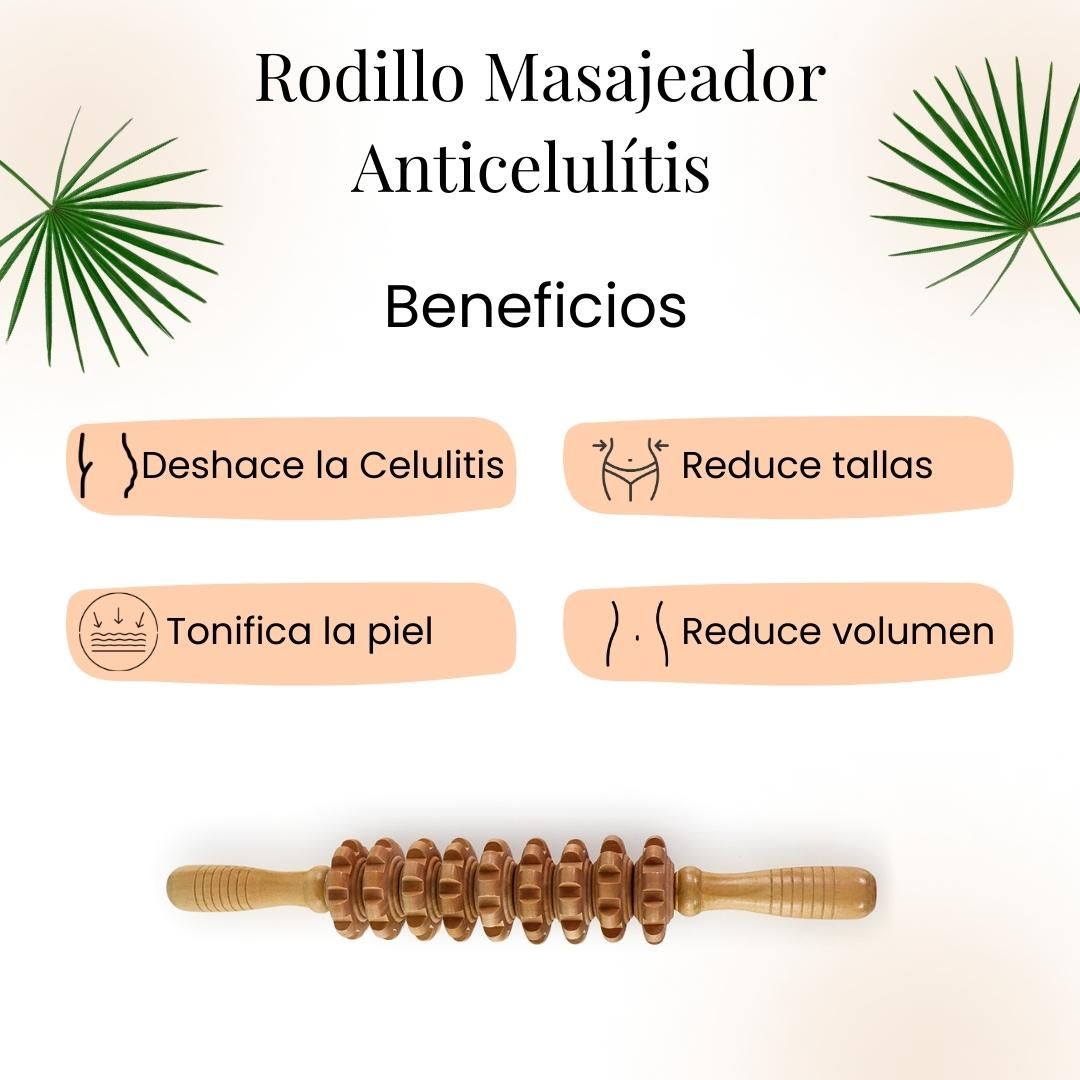Rodillo Maderoterapia masajeador anticelulitis - Imagen 3