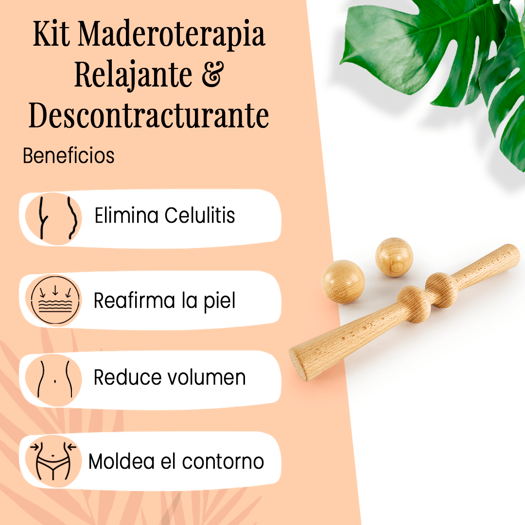 Kit Maderoterapia relajante & descontracturante - Imagen 3