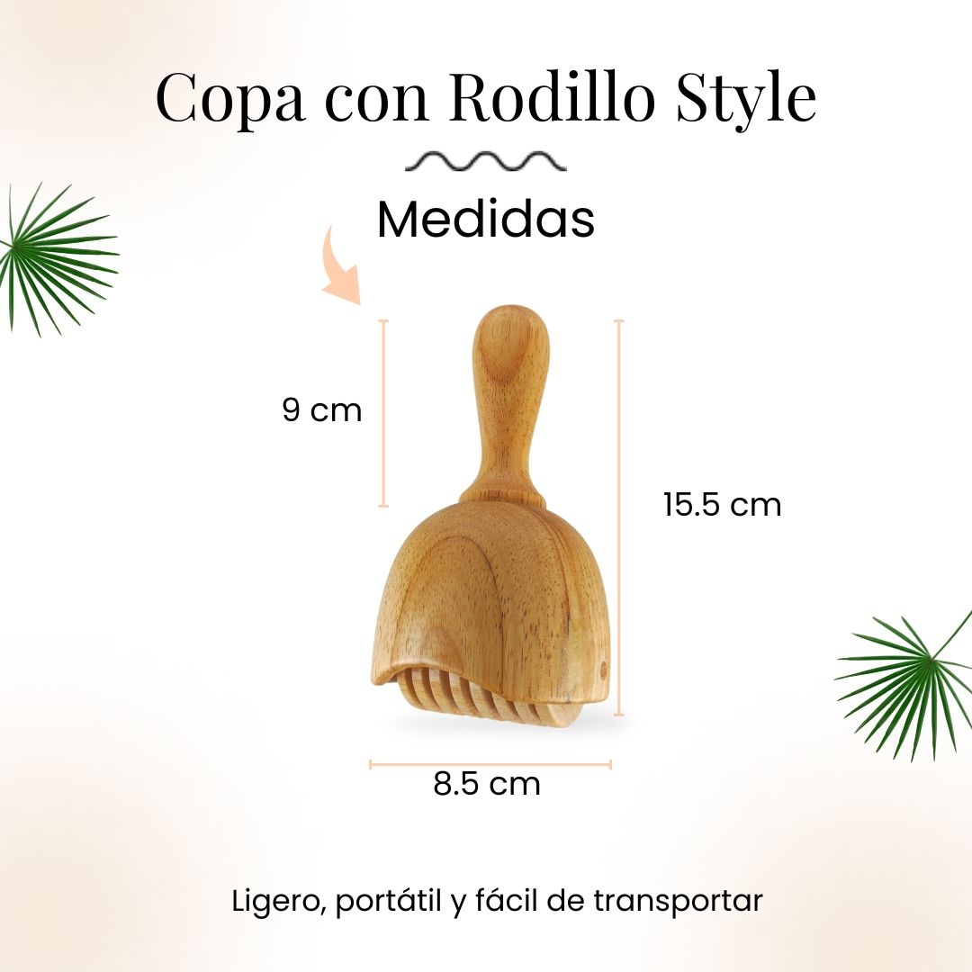 Copa sueca con rodillo Maderoterapia Haya - Imagen 4