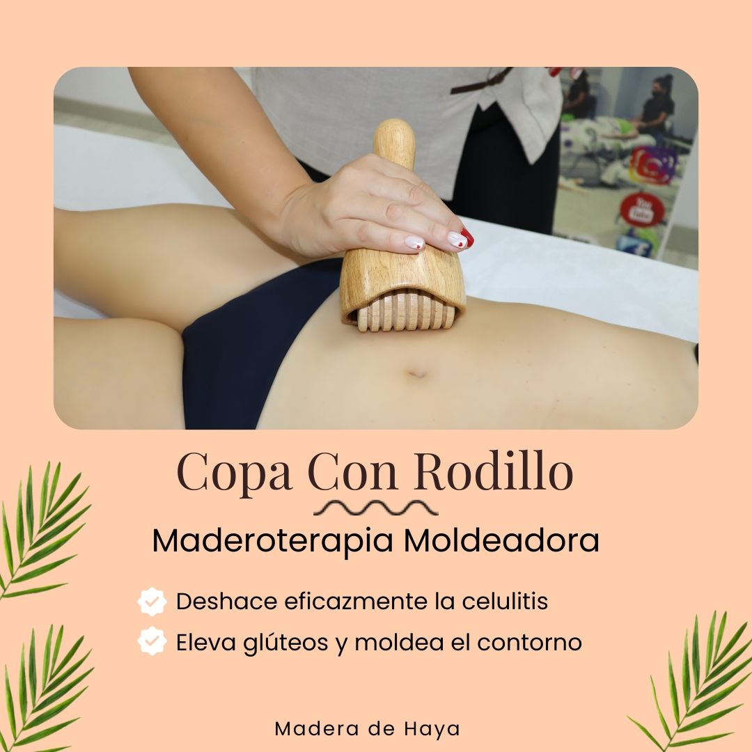 Copa sueca con rodillo Maderoterapia Haya - Imagen 5