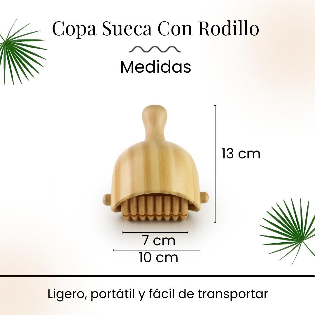 Pareja copas suecas con rodillo Maderoterapia - Imagen 5