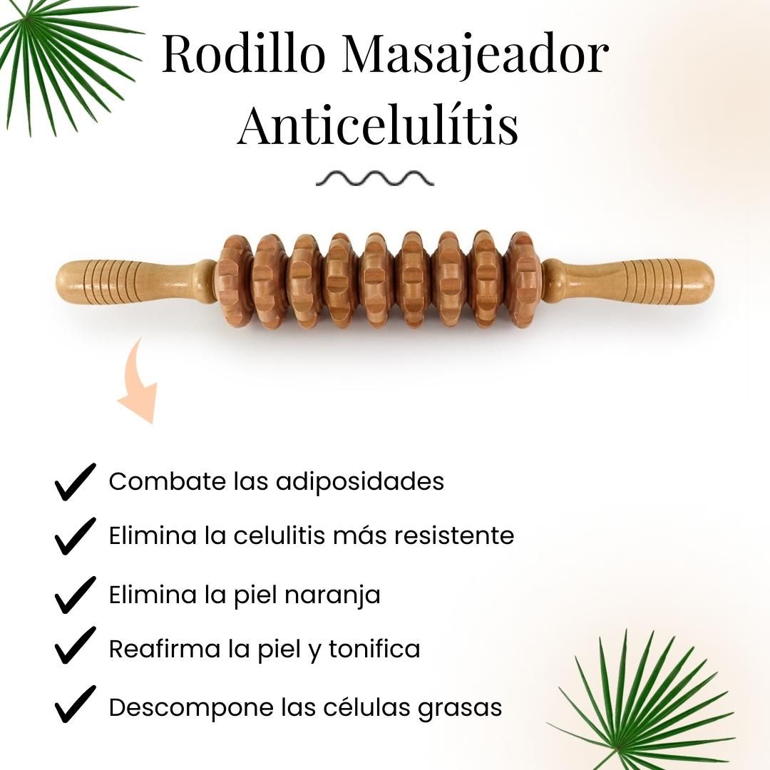 Rodillo Maderoterapia masajeador anticelulitis - Imagen 6