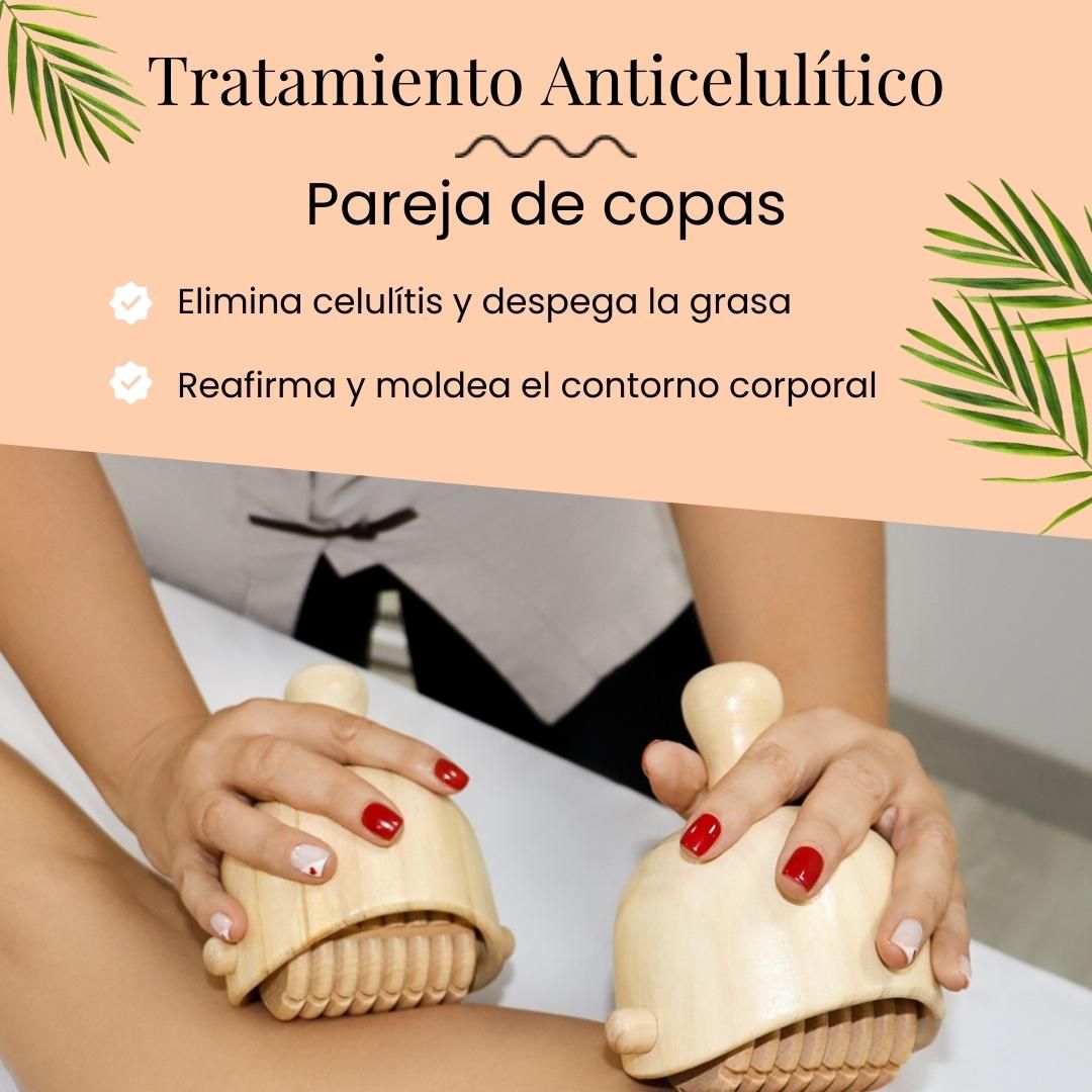 Pareja copas suecas con rodillo Maderoterapia - Imagen 8