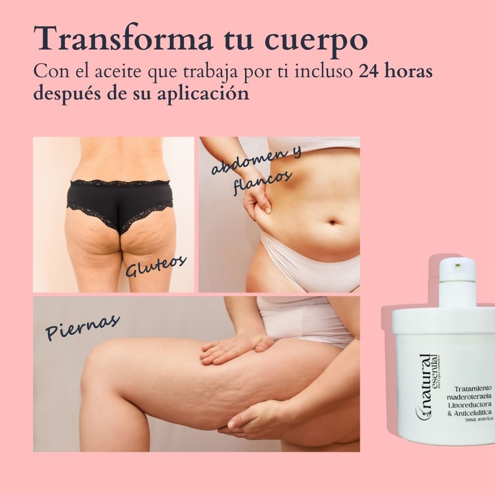 Tratamiento Maderoterapia Liporeductora & Anticelulítica 500ml - Imagen 5