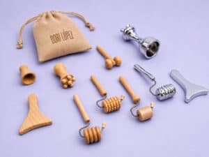 Nouveau kit de thérapie du bois et métal pour le visage en bois