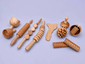 (Nuovo) Kit originale di terapia in legno per il corpo e anticellulite