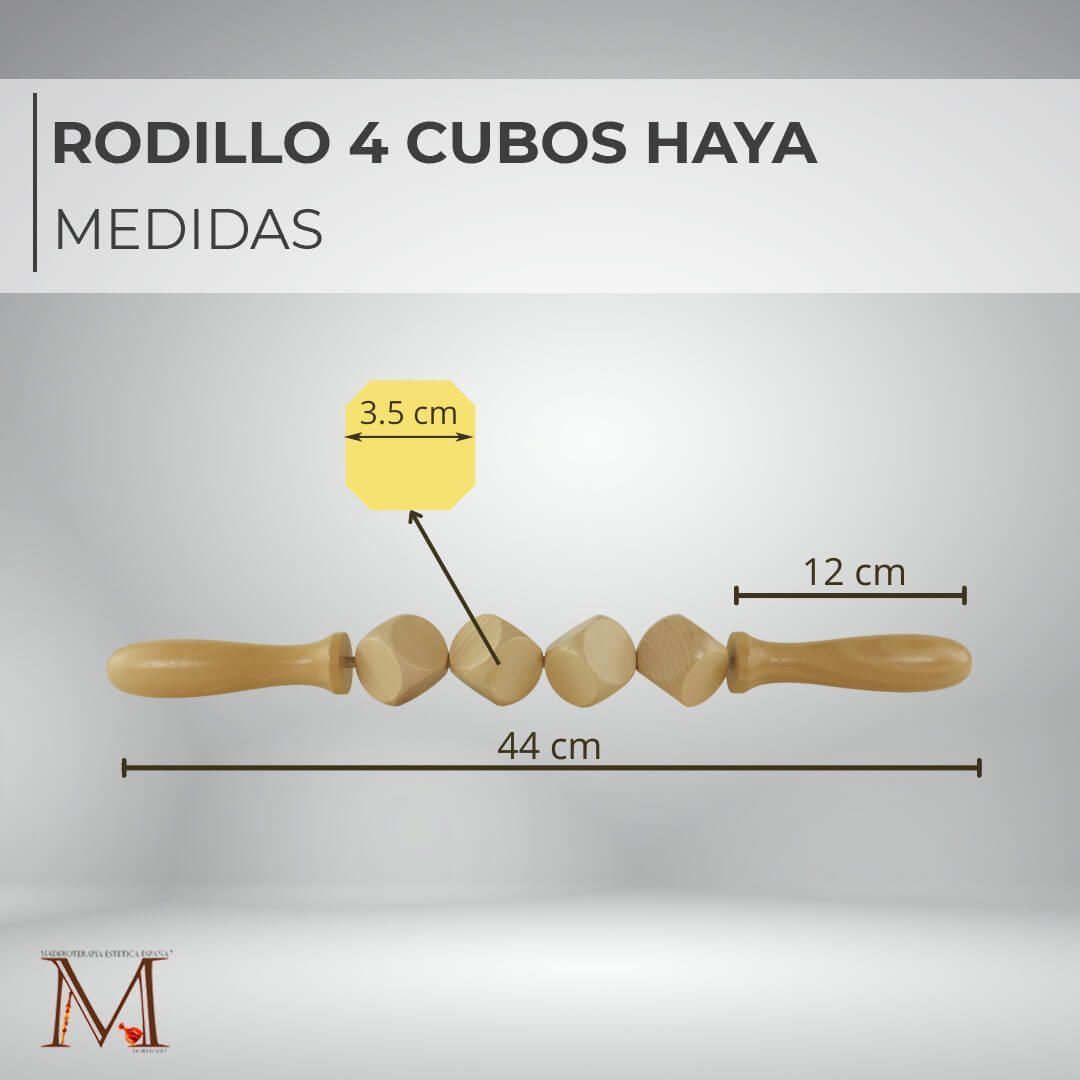 Rodillo Maderoterapia 4 cubos Style - Imagen 3