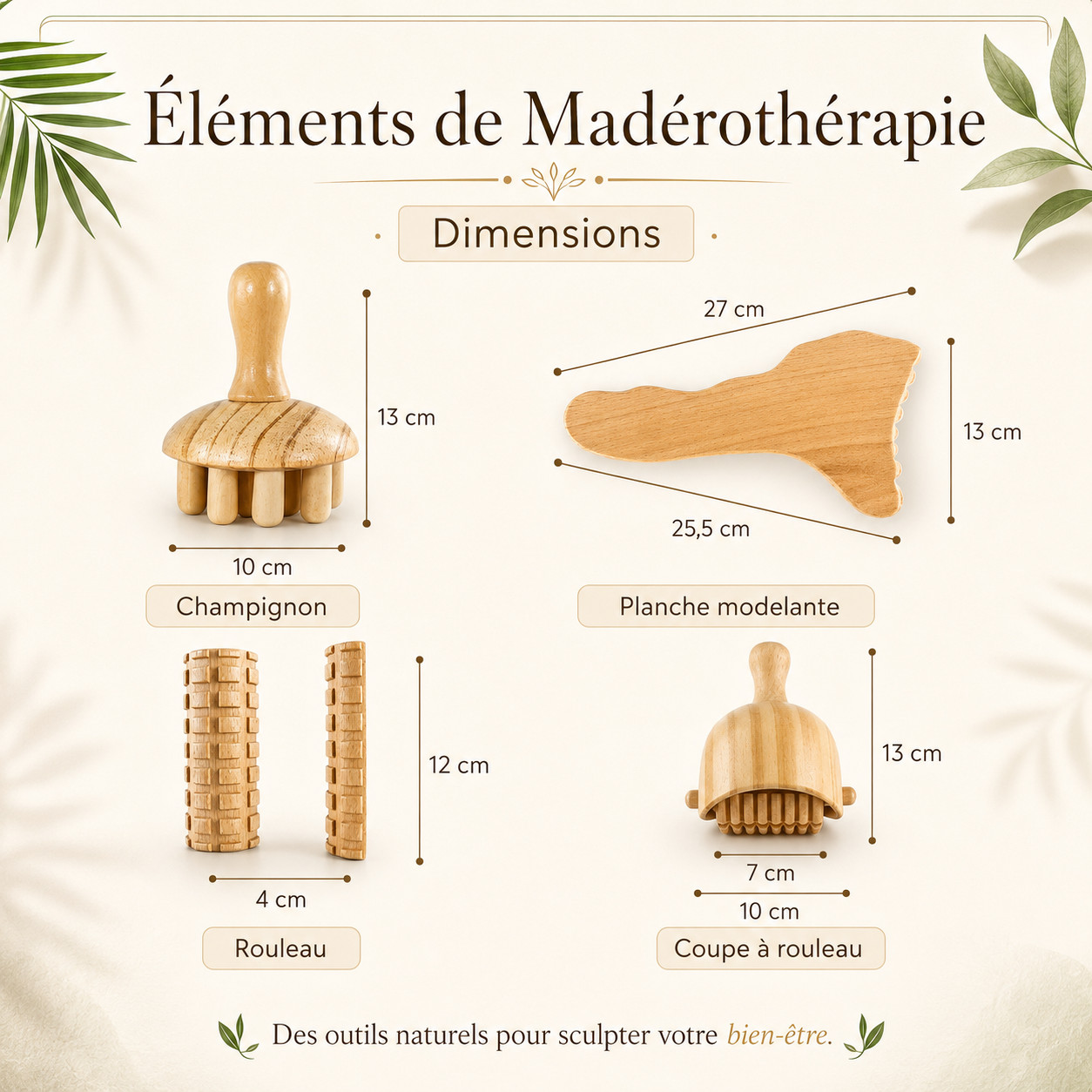 Nouveau kit anticellulite de thérapie en bois – Image 4