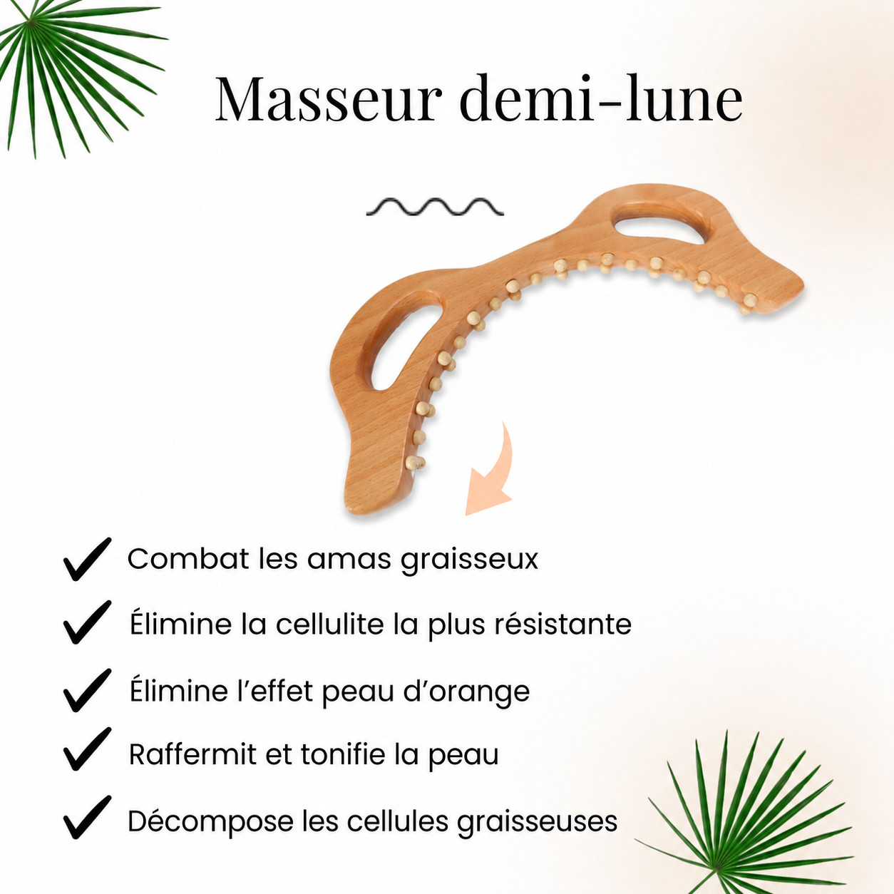 Masseur Wood Therapy Half Moon Arch – Image 3