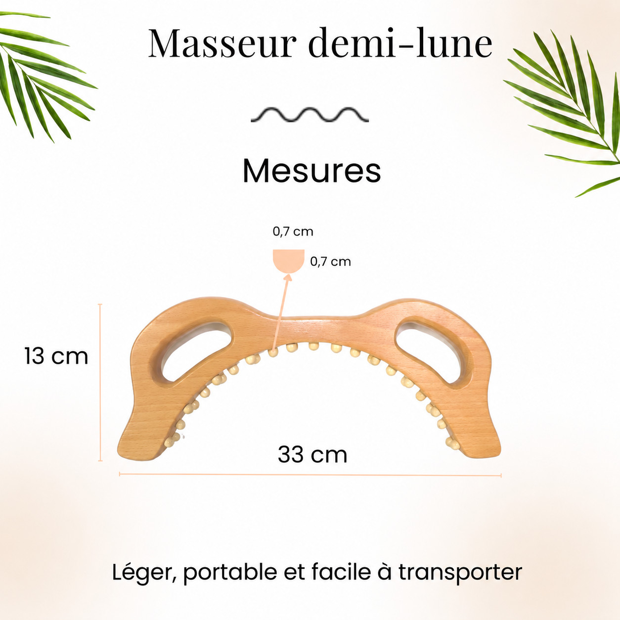 Masseur Wood Therapy Half Moon Arch – Image 2