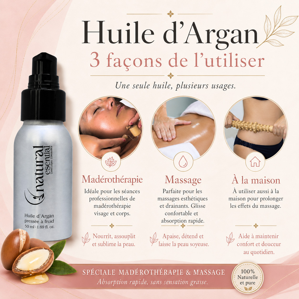 Huile d’argan 50 ml – Image 2