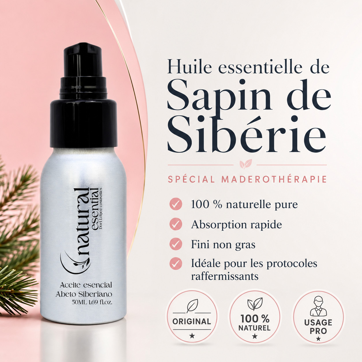 Huile essentielle de sapin de Sibérie 50 ml – Image 2